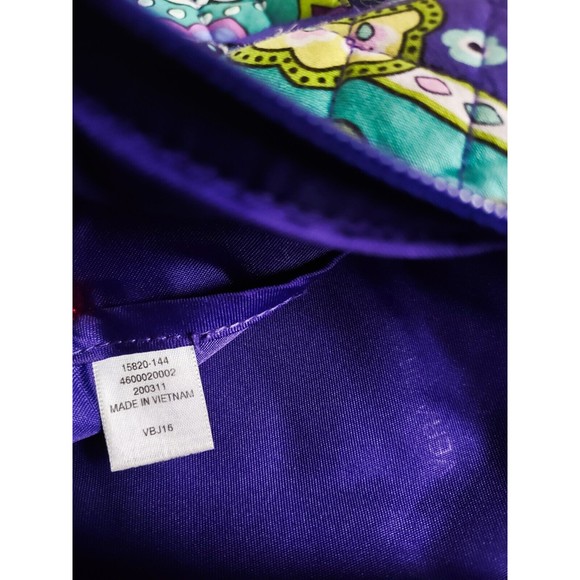 Vera Bradley Heather Purple Green Crossbody Bag - Picture 13 of 14